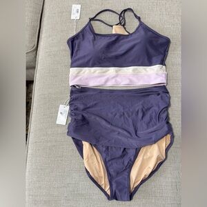 Women's Purple and Lavender Swim Set